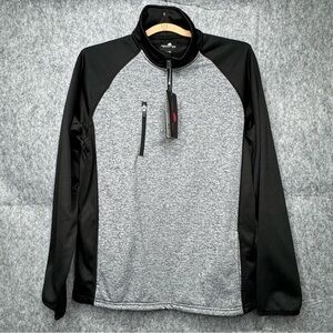 NWT The Weather Apparel Company Men's Poly-Flex 1/4 Zip‎ Pullover Sweater- Sz M
